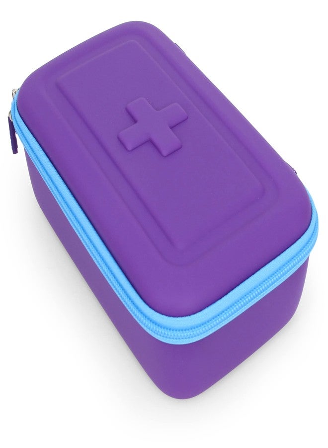 CASEMATIX Asthma Inhaler Case For Travel Fits Asthma Inhaler Spacer With Mask Attached, Inhaler Holder and Additional Accessories Used With Spacer For Inhaler, Includes Purple Asthma Case Only - Image 5